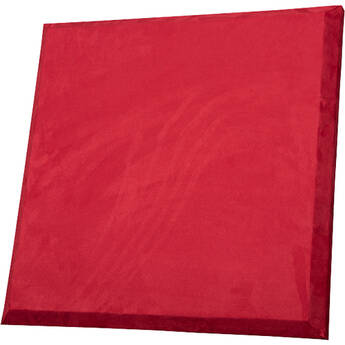 Auralex ProPanel Acoustical Absorption Wall Panel (24 x 24 x 2", Beveled Edge, Red SonoSuede)