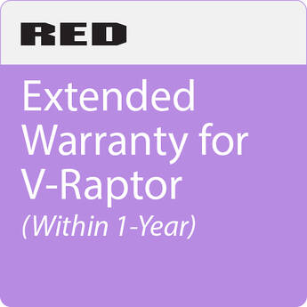 RED DIGITAL CINEMA 1-Year Extended Warranty for V-RAPTOR (During First Year of Camera Purchase)