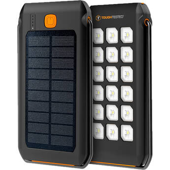 ToughTested 10,000mAh Solar Charger IP44 Waterproof Rugged Power Bank