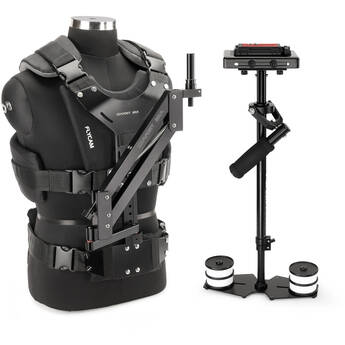 Flycam 5000 Stabilizer with Sliding QR Platform, Table Clamp, Arm Brace, and Comfort Arm & Vest
