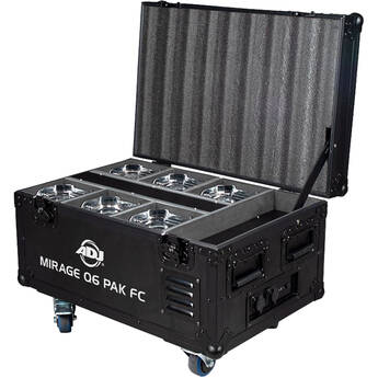 American DJ Mirage Q6 PAK with Charging Case (6-Pack, Chrome and Black)