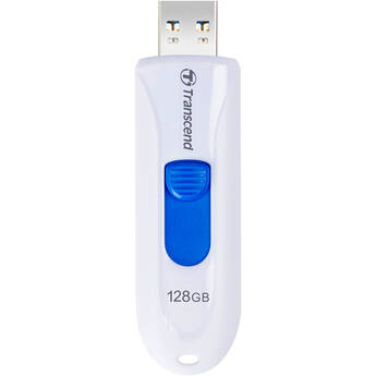 Transcend 128GB JetFlash 790 USB 3.2 Gen 2 Flash Drive (White)