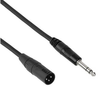 Pearstone PM Series 1/4" TRS Male to XLR Male Professional Interconnect Cable (3')