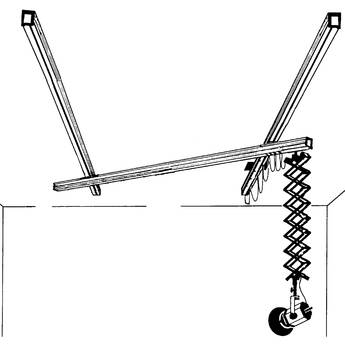 Delta 1 Scissor Light Mover Rail System for 1 Light