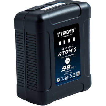 TRIGYN ATOM-S Pocket-Series 98Wh SMBus V-Mount Mini Li-Ion Cine Battery