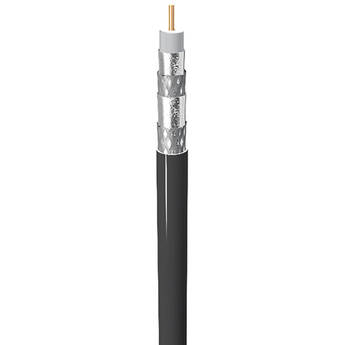 Belden Quad-Shielded Bulk Coax Cable (1000', Black)