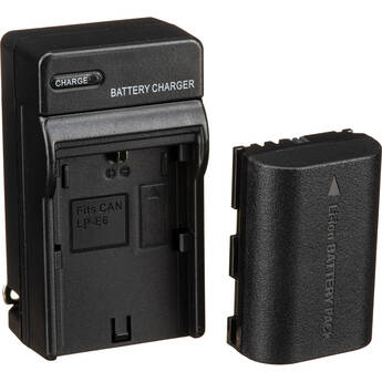 Bescor LPE6 Battery, Charger, Coupler & AC Adapter Kit for Select Canon Cameras