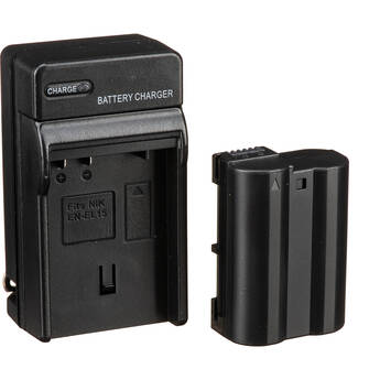 Bescor ENEL15 Battery, Charger, Coupler & AC Adapter Kit for Select Nikon Cameras
