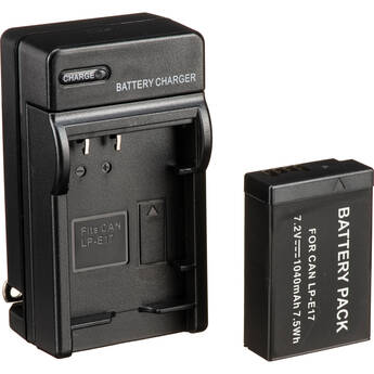 Bescor LPE17 Battery and Charger Kit for Select Canon Cameras