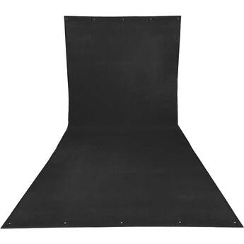 Angler Wrinkle-Resistant Fleece Background (Black, 9 x 20')