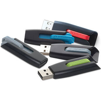 Verbatim 32GB Store 'n' Go V3 USB 3.2 Gen 1 Flash Drive (5-Pack, Assorted)