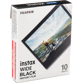 FUJIFILM instax WIDE Black Instant Film (10 Exposures)