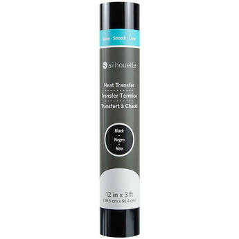 Silhouette Smooth Heat Transfer Material (12 x 36" Roll, Black)