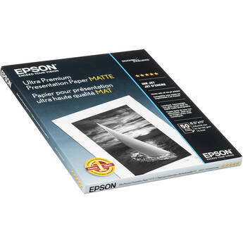 Epson Ultra Premium Presentation Paper Matte (8.5 x 11", 50 Sheets)
