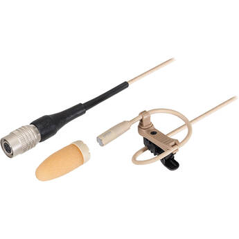 Audio-Technica BP899cW-TH Subminiature Omnidirectional Lavalier Microphone (Theater-Beige, cW-Style Connector)