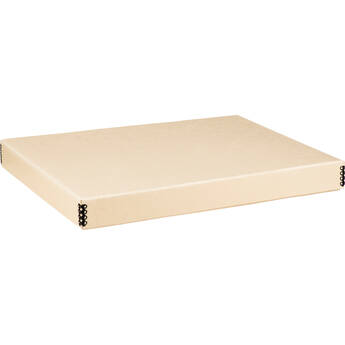 Print File 11.5 x 14.5 x 1.5" Drop-Front Metal Edge Archival Storage Box (Tan)