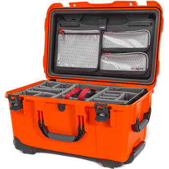 Nanuk 938 Wheeled Hard Case with Pro Photo Kit (Orange, 51.1L)