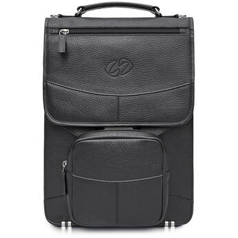 MacCase Flight Case Vertical Leather Briefcase (Black)
