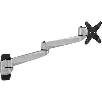 Mount-It! CLiX Series Full-Motion Single Monitor Wall Mount (Silver)