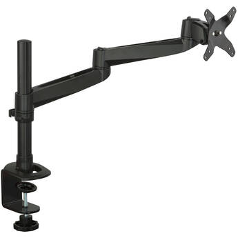 Mount-It! CLiX Series Full Motion Single Monitor Desk Mount (Black)