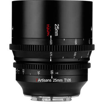 7Artisans 25mm T1.05 Vision Cine Lens (X Mount, Feet/Meters)