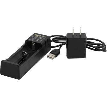 Bigblue One-Bay USB Charger for 18650, 26650, or 32650 Batteries