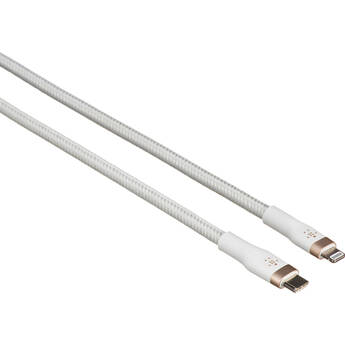 Belkin BOOST CHARGE PRO Flex USB-C to Lightning Male Cable (9.8', White)