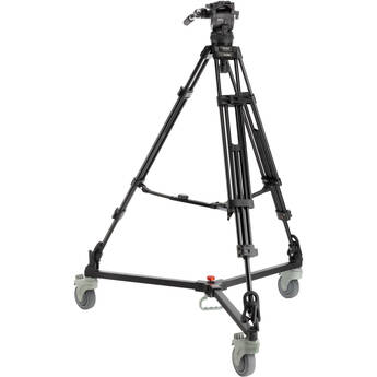 Magnus REX VT-6000 2-Stage Video Tripod with Fluid Head and Dolly