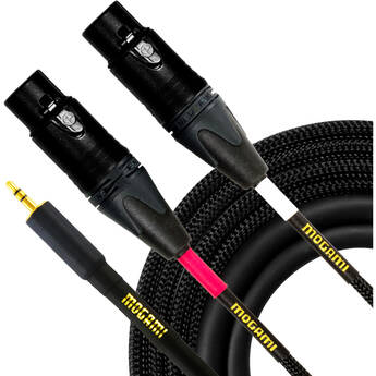 Mogami Gold 3.5mm TRS Male to Dual XLR Female Y-Cable (15')