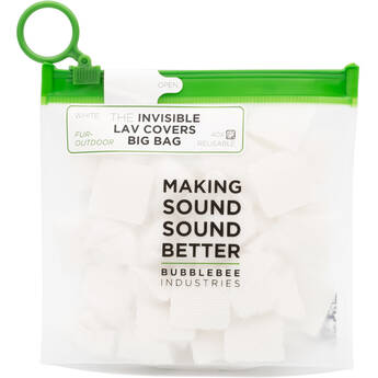 Bubblebee Industries Invisible Lav Covers Fur Outdoor Big Bag (40-Pack, White)