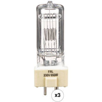 Impact FRL CP/89 Lamp (650W, 220-230V, 3-Pack)