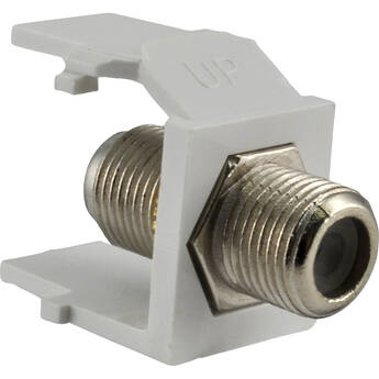 FSR SS-FCON-WHT F-Type Pass-Thru Snap-In Connector (White)