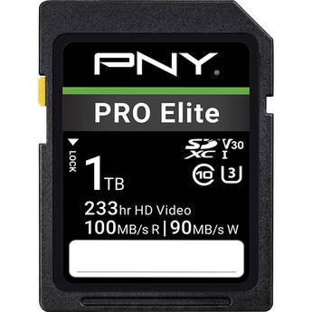 PNY 1TB PRO Elite UHS-I SDXC Memory Card