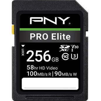 PNY 256GB PRO Elite UHS-I SDXC Memory Card