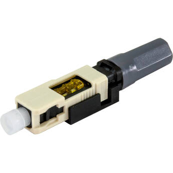 TechLogix Networx ECOConnector Multimode (OM1) SC Fiber Optic Click-On Connector (UPC, Beige)