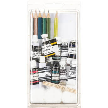 Marshall Retouching Portrait Set Oil & Pencil Oil Set (10 Oil/6 Pencil)