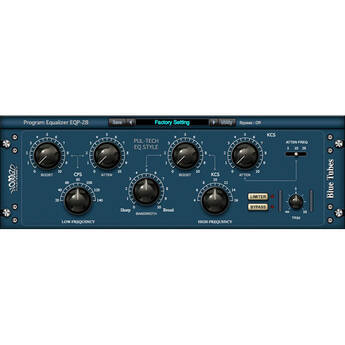 Nomad Blue Tubes Equalizer PEQ2B '60s-Style EQ Plug-In (Download)