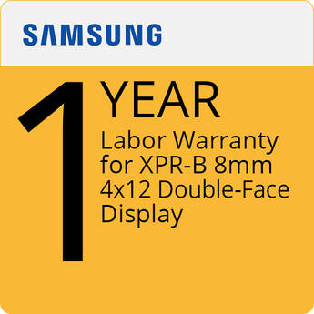 Samsung 1-Year Labor Warranty for XPR-B 8mm 4x12 Double-Face Display