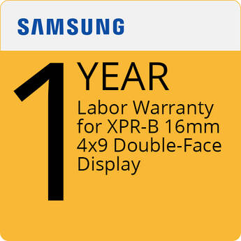 Samsung 1-Year Labor Warranty for XPR-B 16mm 4x9 Double-Face Display