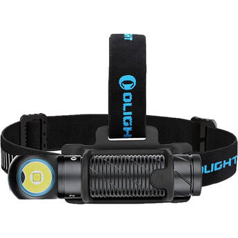 Olight Perun 2 Rechargeable Right-Angle LED Flashlight and Headband (Black)
