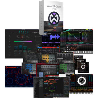 tracktion Waveform Pro 12 Music Production and Software + Studio Bundle (Download, Upgrade from Waveform Pro 11)