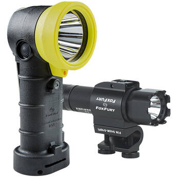 FoxFury Structure Fire Side Lighting Kit with SideSlide C-Clamp Side-Mounted Helmet Light