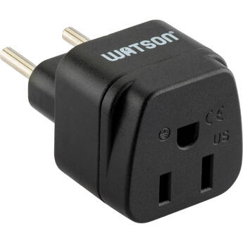 Watson 3-Prong USA to 2-Prong Europe Power Adapter Plug