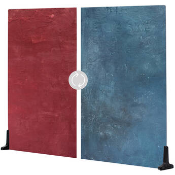 V-FLAT WORLD Duo-Board Double-Sided Background (Cobalt Blueberry / Cranberry Crimson, 30 x 40")