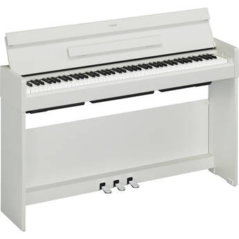 Yamaha ARIUS YDP-S35 88-Key Slim-Body Console Digital Piano (White Walnut)