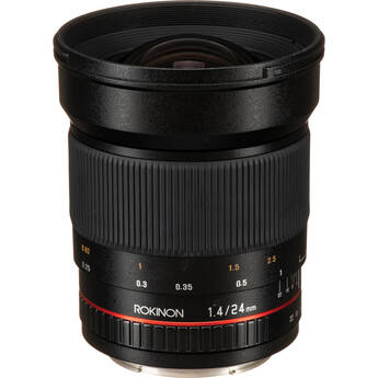 Rokinon 24mm f/1.4 ED AS UMC Wide-Angle Lens for Canon