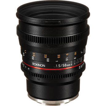 Rokinon 50mm T1.5 AS UMC Cine DS Lens for Sony E Mount