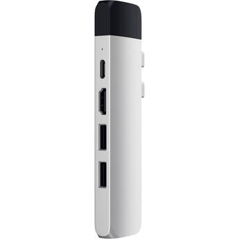 Satechi USB Type-C Pro Hub Adapter with Ethernet (Silver)