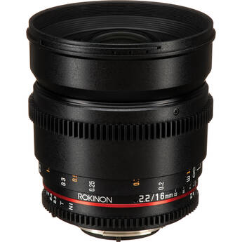 Rokinon 16mm T2.2 Cine DS Lens for Nikon F Mount for APS-C