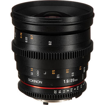 Rokinon 20mm T1.9 Cine DS Lens for Nikon F